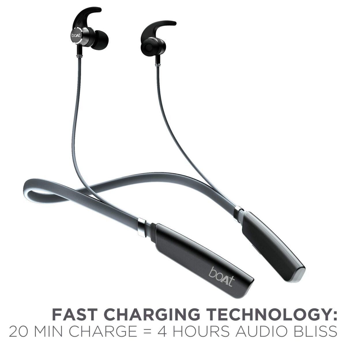 boAt 235v2 Fast Charging Bluetooth Headset Earphones (Black)