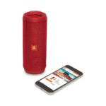 JBL Flip 4 Portable Wireless Speaker with Mic (Red)