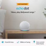 Echo Dot (4th Gen) - Next generation smart speaker with powerful bass and Alexa (White)