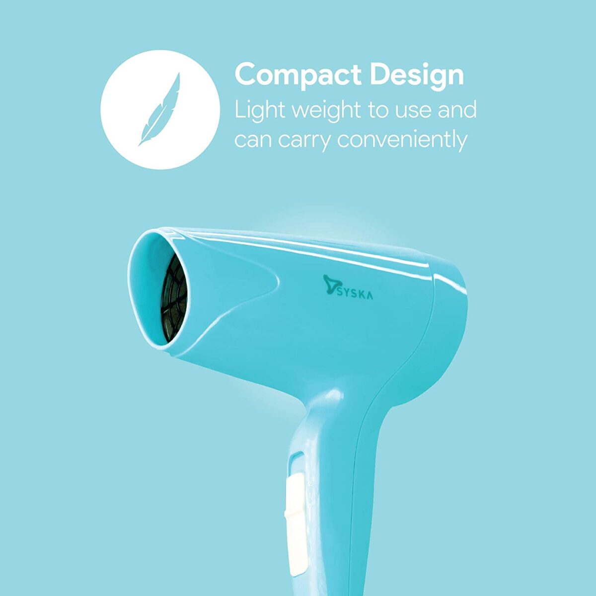 Syska Trendsetter Hair Dryer (Teal)