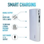 Rock 10000mAH Power Bank (White)