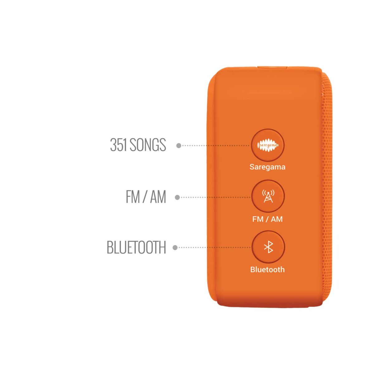 Saregama Carvaan Mini 2.0 (Vivid Orange)