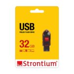 Strontium Pollex 32GB Flash Drive (Black/Red)