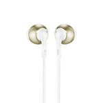 JBL T205BT Pure Bass Wireless Metal Earbud Headphones with Mic (Gold)